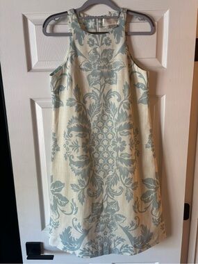 Mestiza Mini Dress size XS. Blue and Ivory